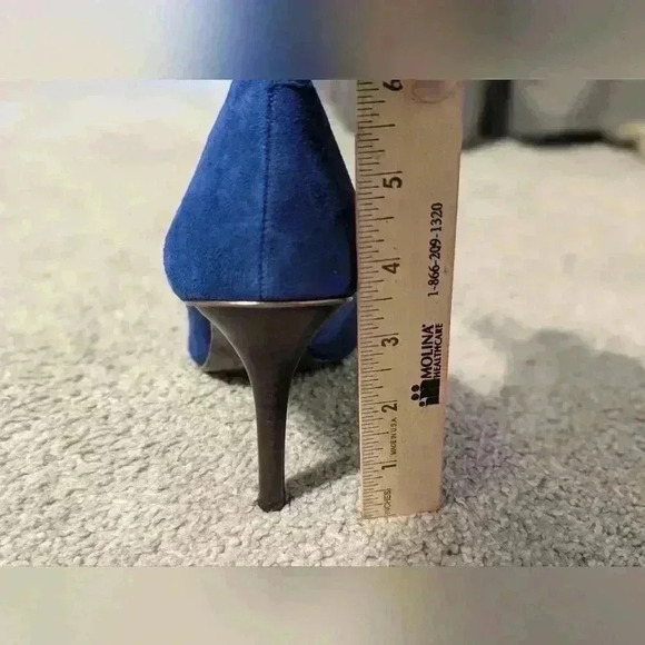 Lauren Ralph Lauren Sarina Royal Blue Suede Pumps Size 7B - Picture 5 of 5